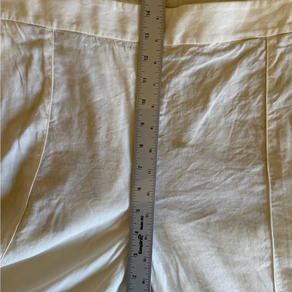 Vince Women's linen blend Pull-On Pants - Picture 10 of 11